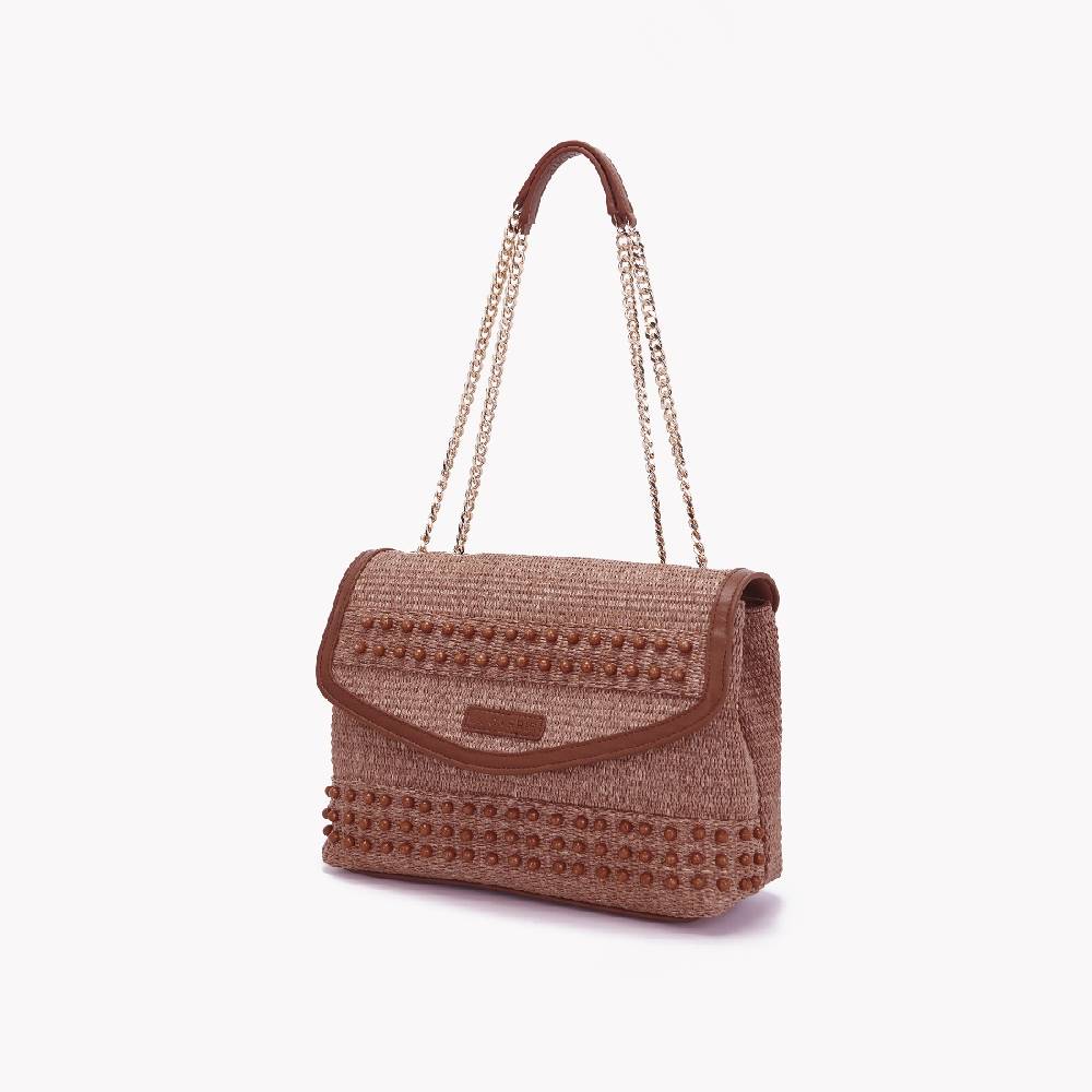 La Carrie BORSA A SPALLA MALIBU CUOIO Sconto