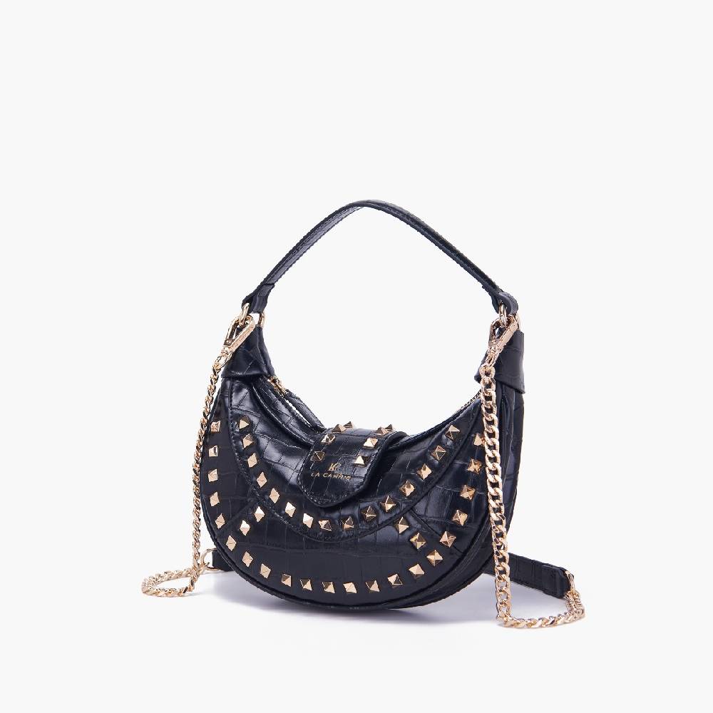 La Carrie BORSA A MANO THUNDER NERA Saldi Di Fabbrica