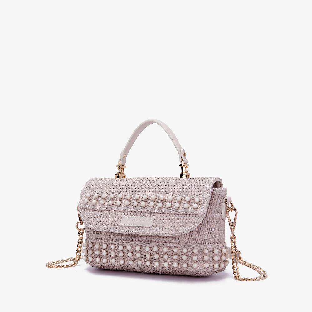 La Carrie BORSA A MANO MALIBU IVORY Spedizione Gratuita