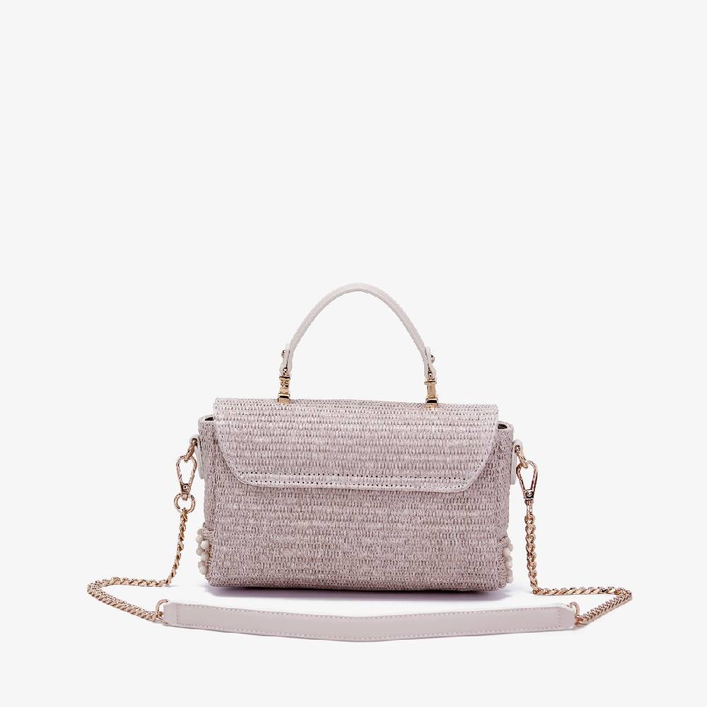 La Carrie BORSA A MANO MALIBU IVORY Spedizione Gratuita