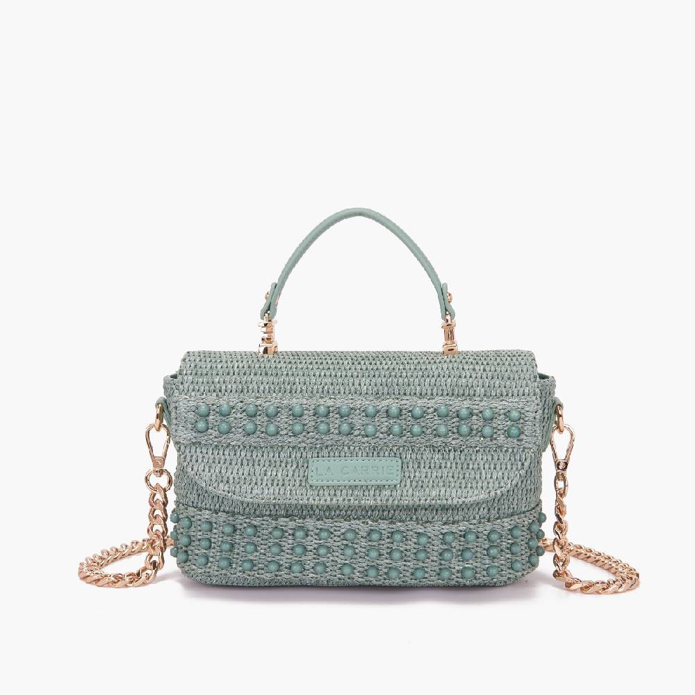 La Carrie BORSA A MANO MALIBU GREEN