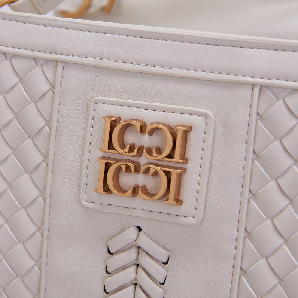 La Carrie BORSA SHOPPING PATAGONIA IVORY Sconto