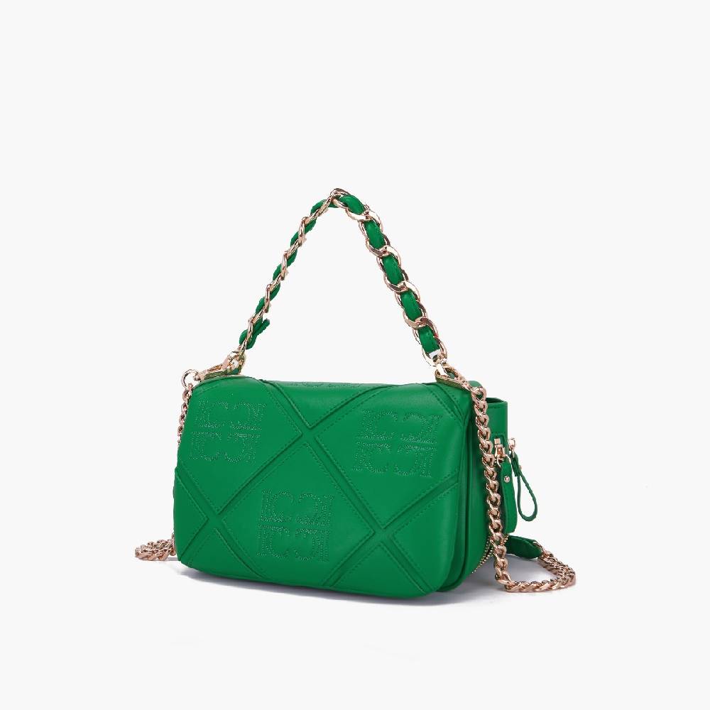 La Carrie BORSA A SPALLA PICHT DARK GREEN Consegna Veloce