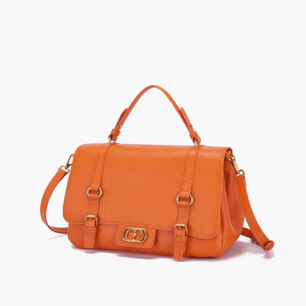 La Carrie BORSA SHOPPING ATENA ORANGE In Saldo