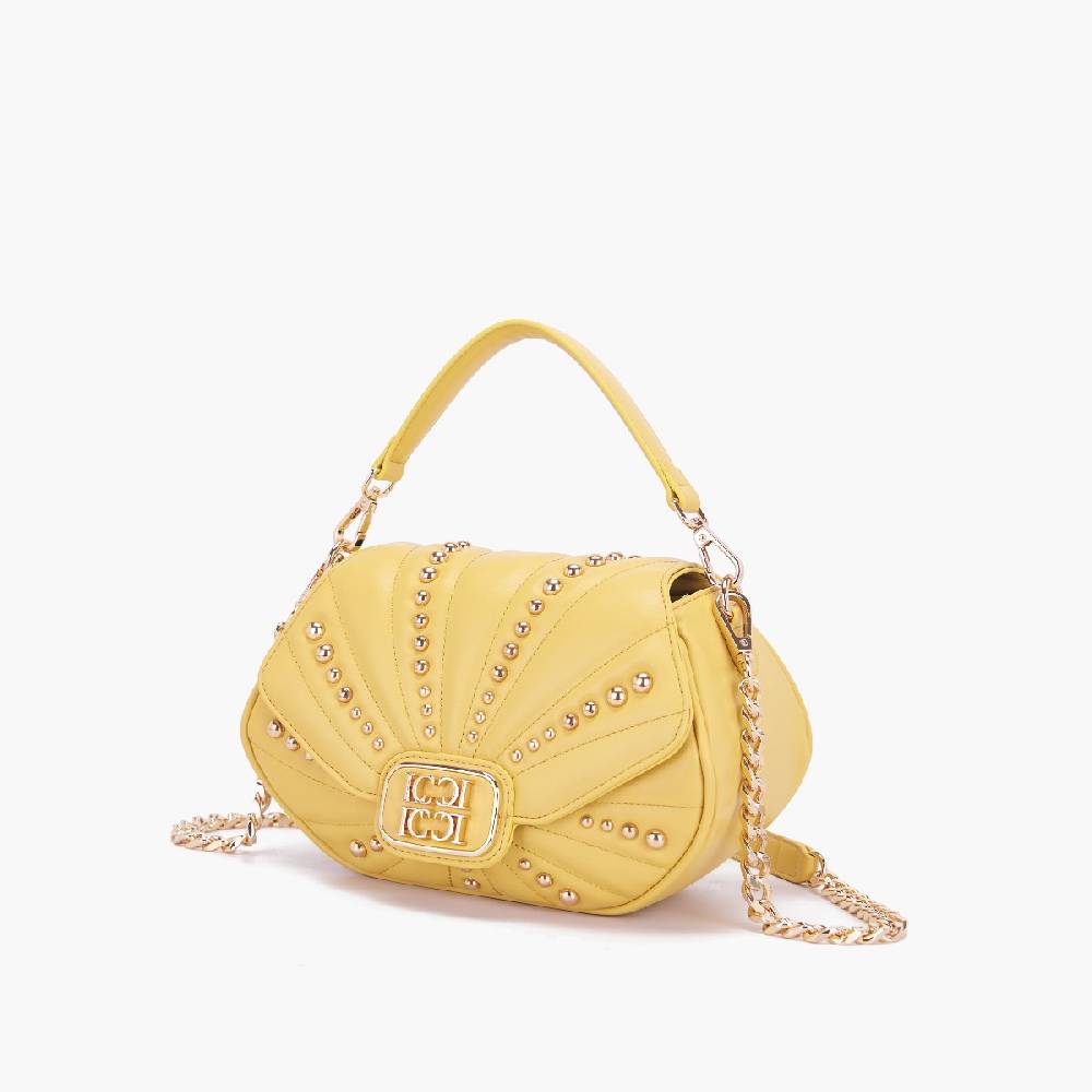 La Carrie BORSA A MANO OYSTER YELLOW Presa