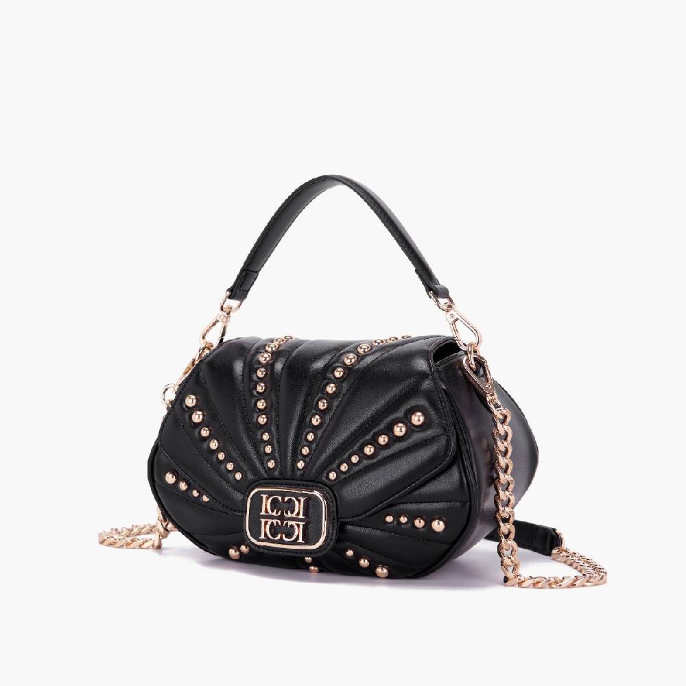 La Carrie BORSA A MANO OYSTER NERA Offerta