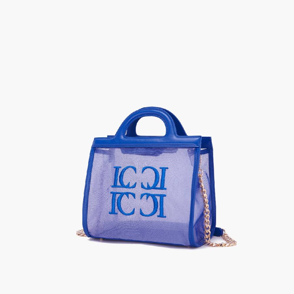 La Carrie BORSA SHOPPING SQUARE NAVY Vendite Flash