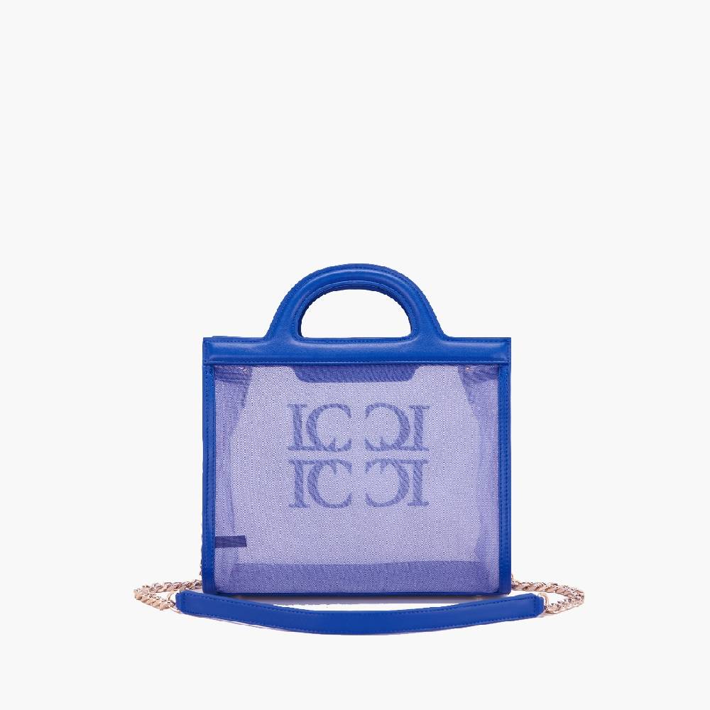 La Carrie BORSA SHOPPING SQUARE NAVY Vendite Flash