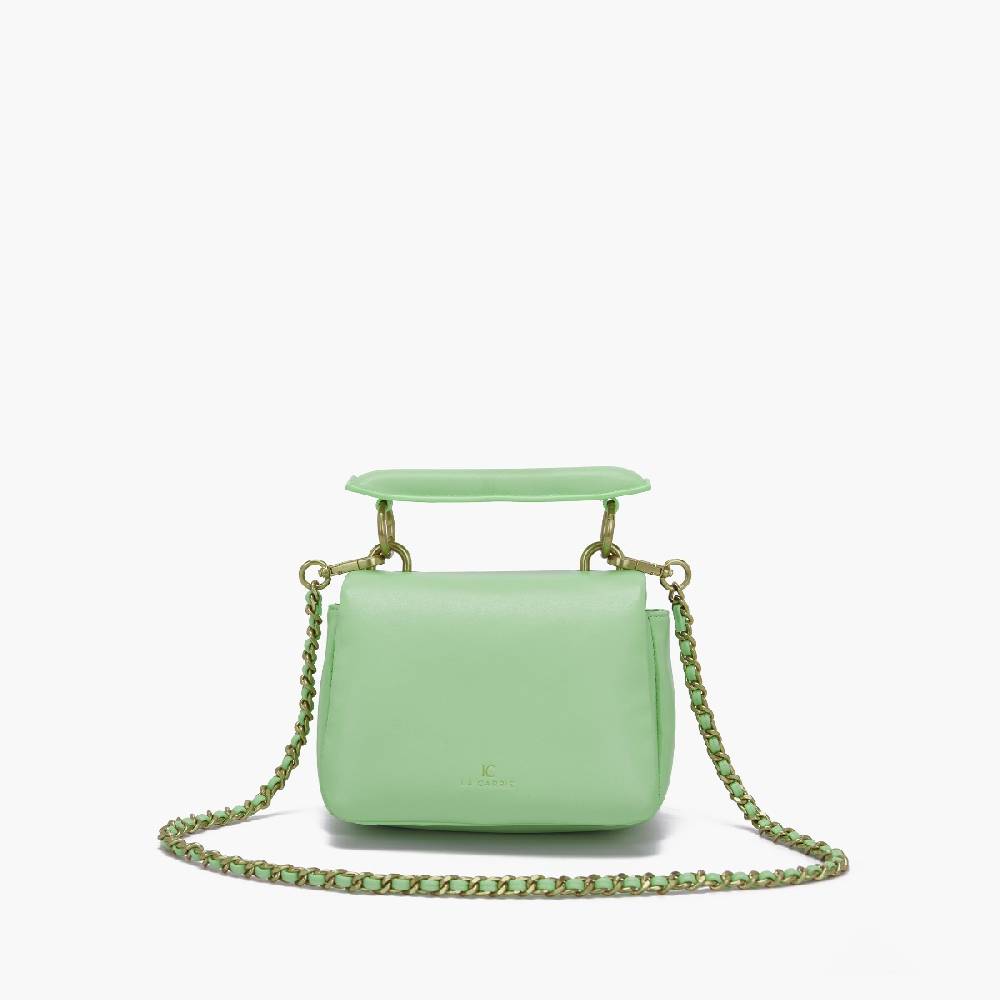 La Carrie BORSA A SPALLA MOONLIGHT LIME Italy