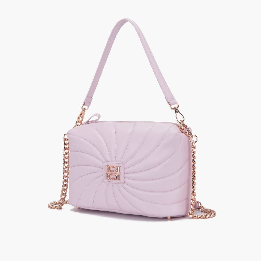 La Carrie BORSA A SPALLA OYSTER PINK In Linea