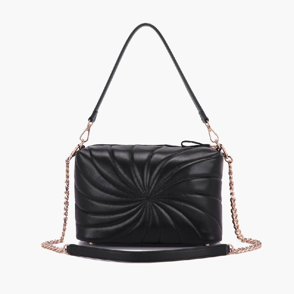 La Carrie BORSA A SPALLA OYSTER NERA Nuovo