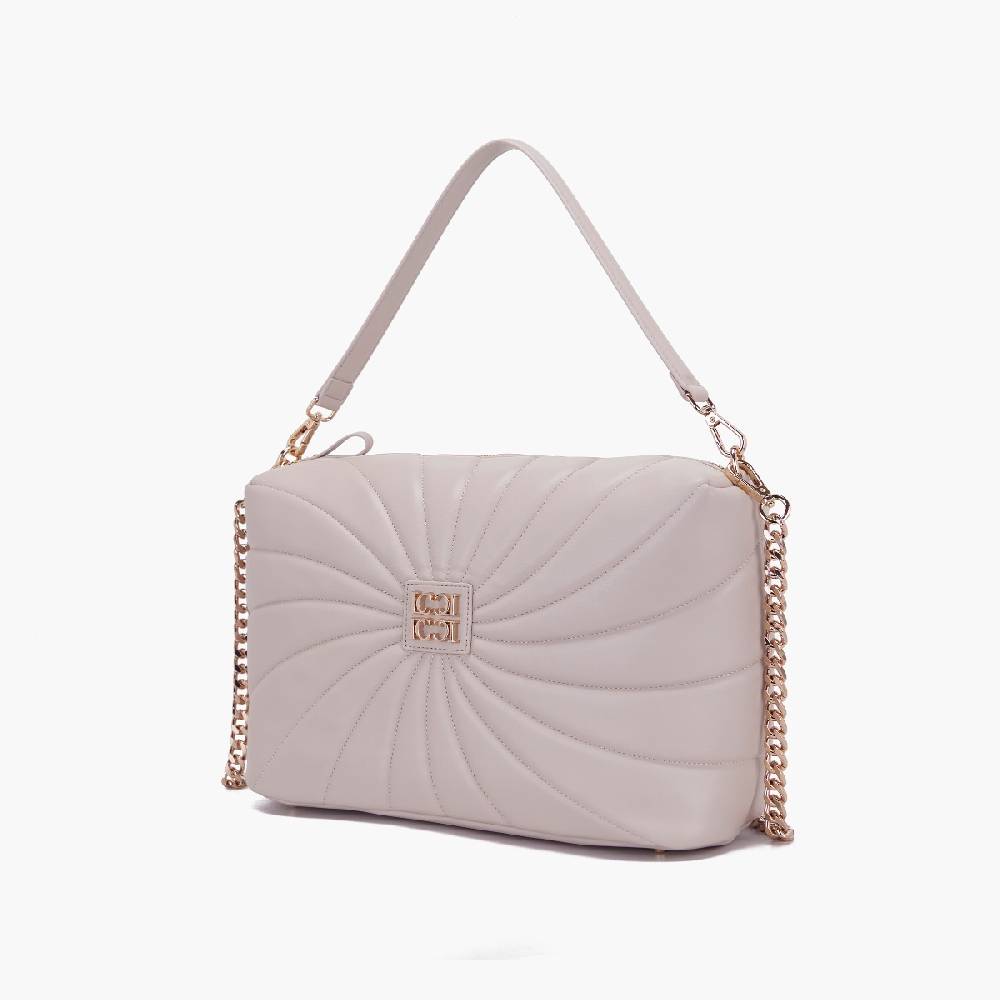 La Carrie BORSA A SPALLA OYSTER TAUPE Qualità