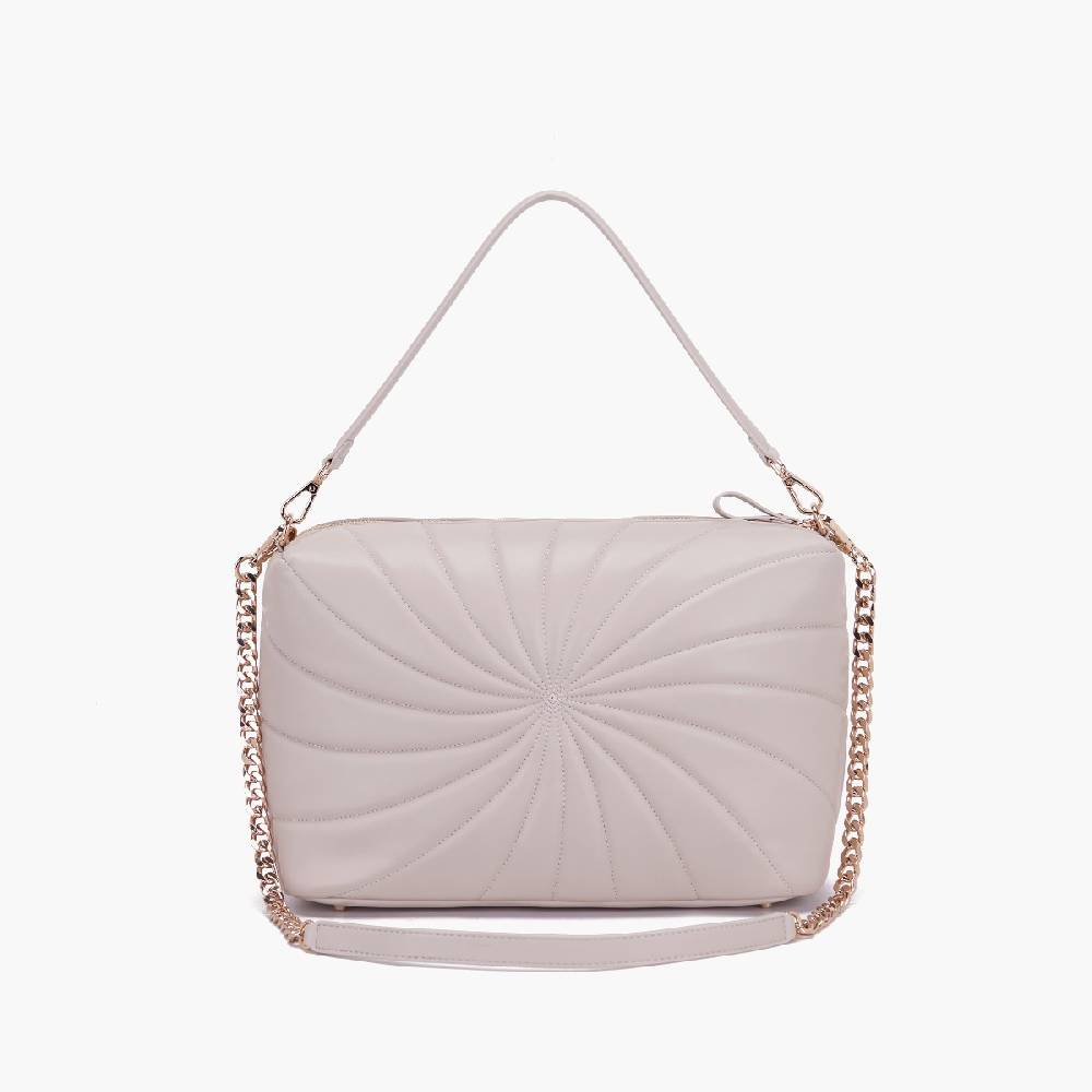 La Carrie BORSA A SPALLA OYSTER TAUPE Qualità