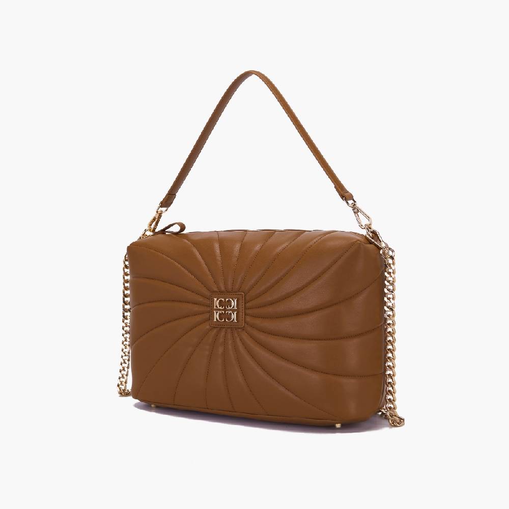 La Carrie BORSA A SPALLA OYSTER CUOIO Vendita