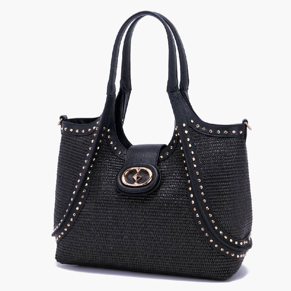 La Carrie BORSA SHOPPING ROMANTIC BLACK Economico