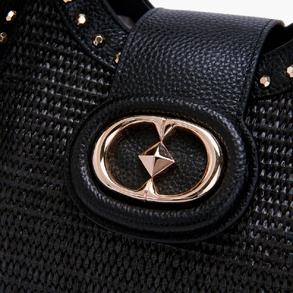 La Carrie BORSA SHOPPING ROMANTIC BLACK Economico
