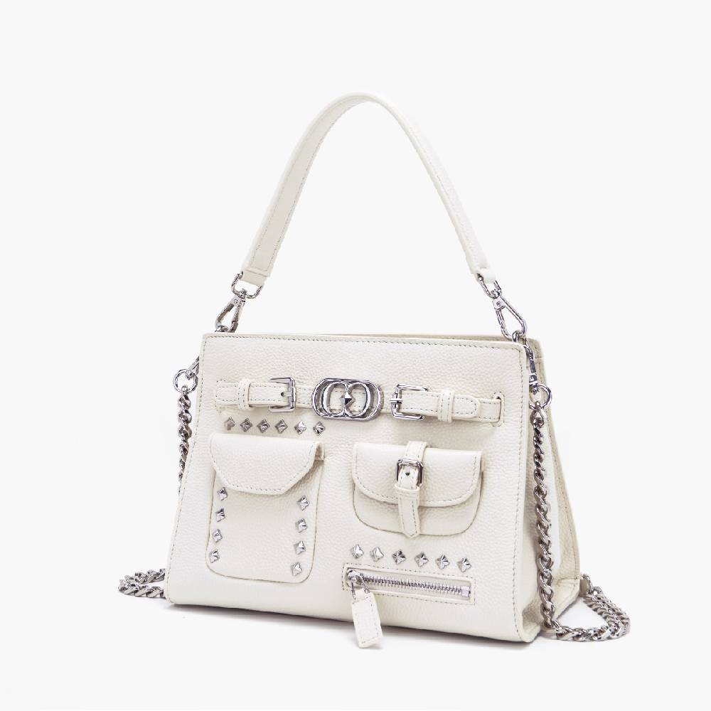 La Carrie BORSA SHOPPING ROCK IVORY In Vendita