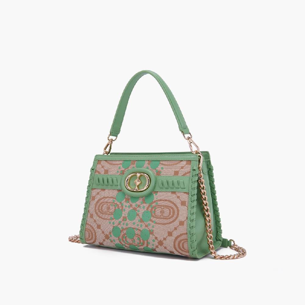 La Carrie BORSA SHOPPING MONOGRAM PISTACCHIO Saldi