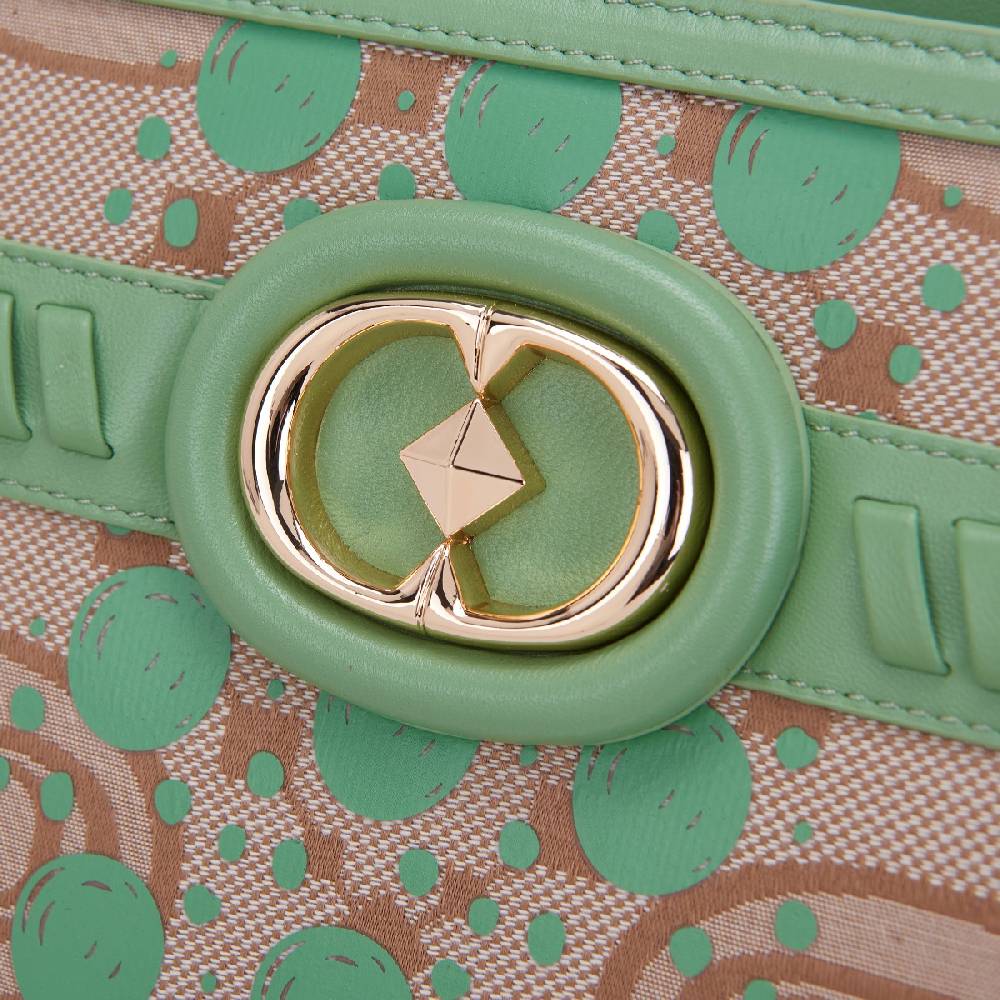 La Carrie BORSA SHOPPING MONOGRAM PISTACCHIO Saldi