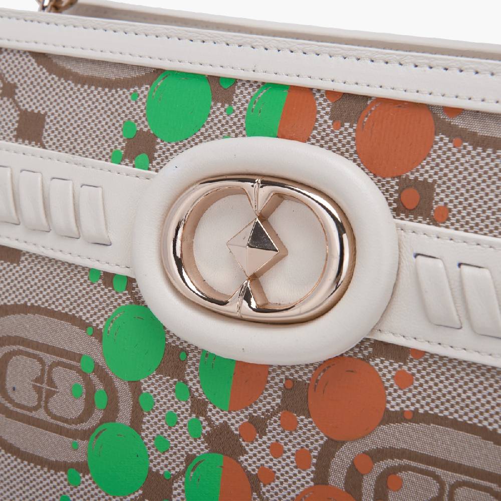 La Carrie BORSA SHOPPING MONOGRAM IVORY Hotsell