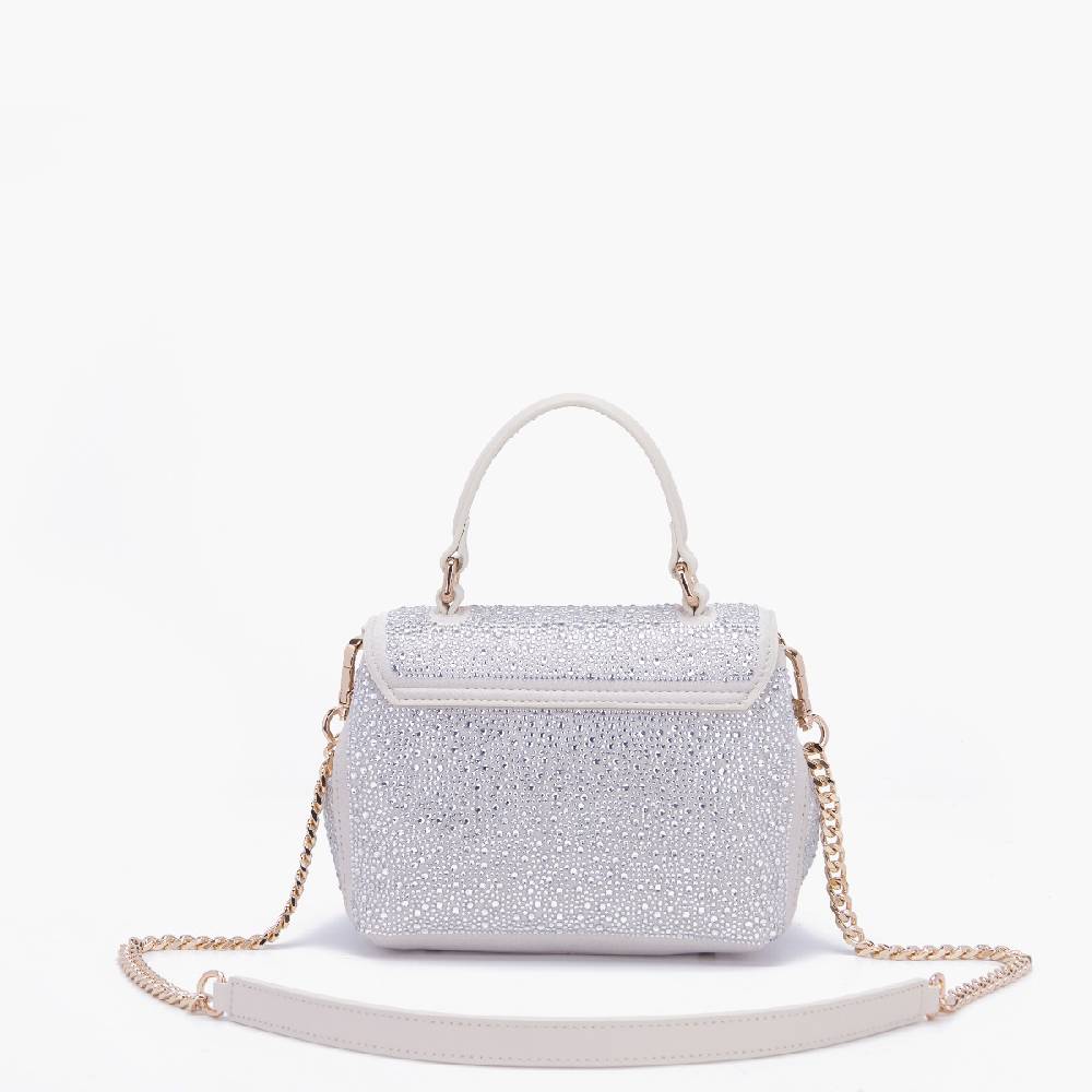 La Carrie BORSA A MANO LOGO IVORY In Saldo