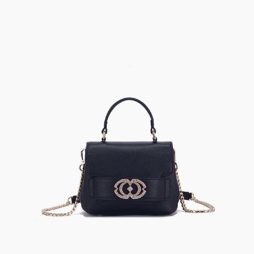 La Carrie BORSA A MANO LOGO nera Nuova