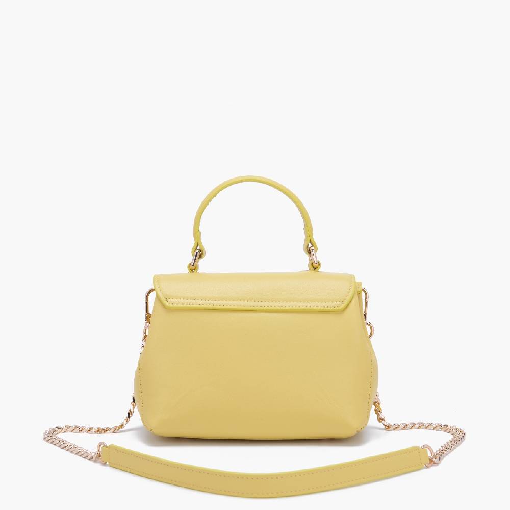 La Carrie BORSA A MANO LOGO GIALLA Moda