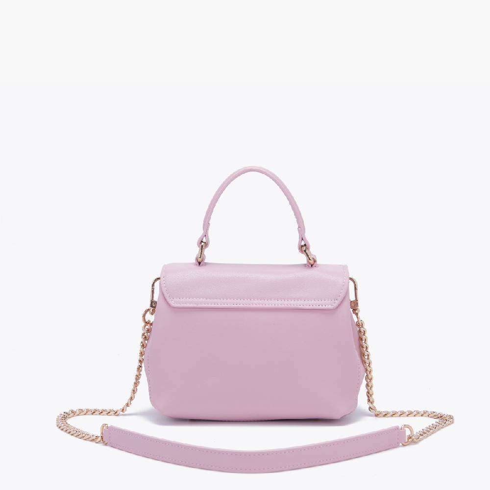 La Carrie BORSA A MANO LOGO ROSA Italy