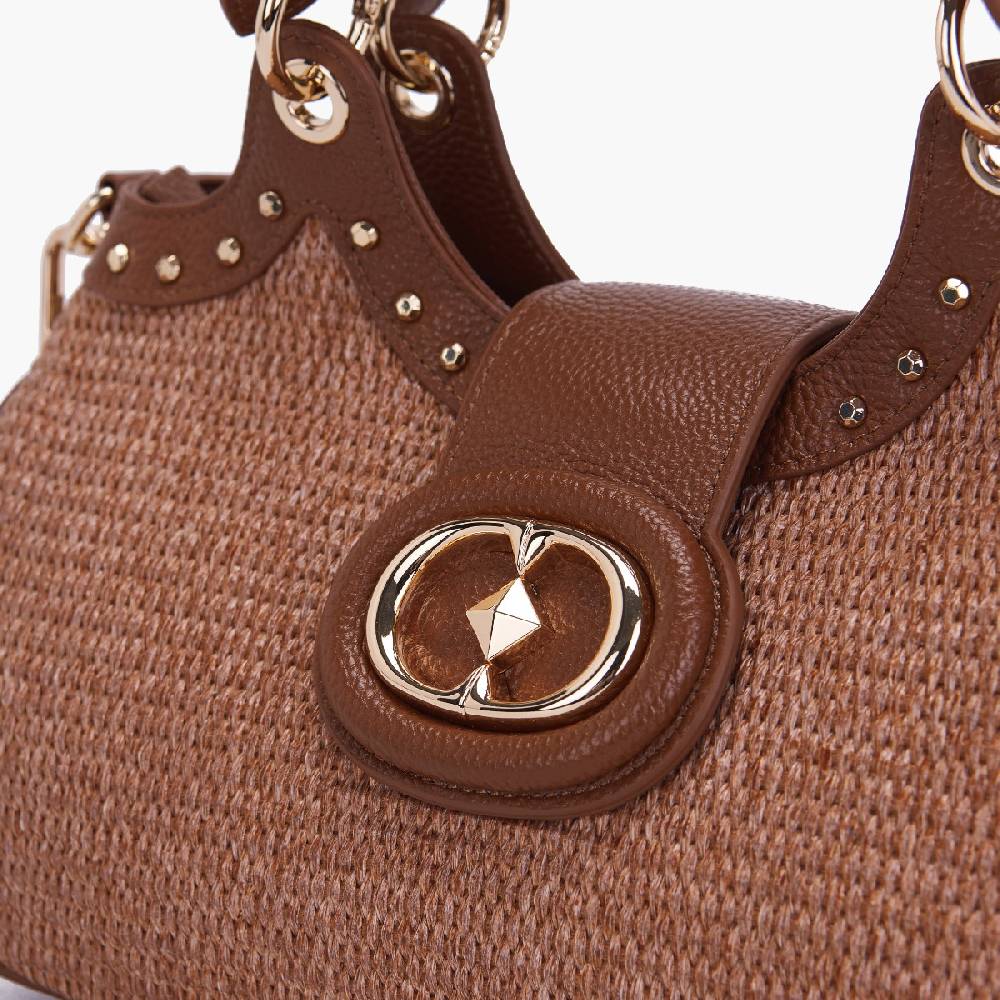 La Carrie BORSA A MANO ROMANTIC BRANDY Nuovo