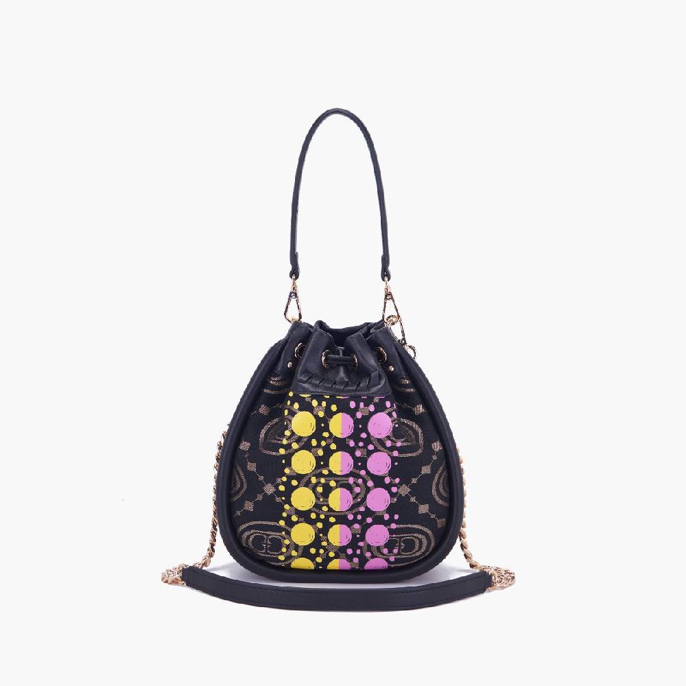 La Carrie SECCHIELLO MONOGRAM NERO Spedizione Gratuita