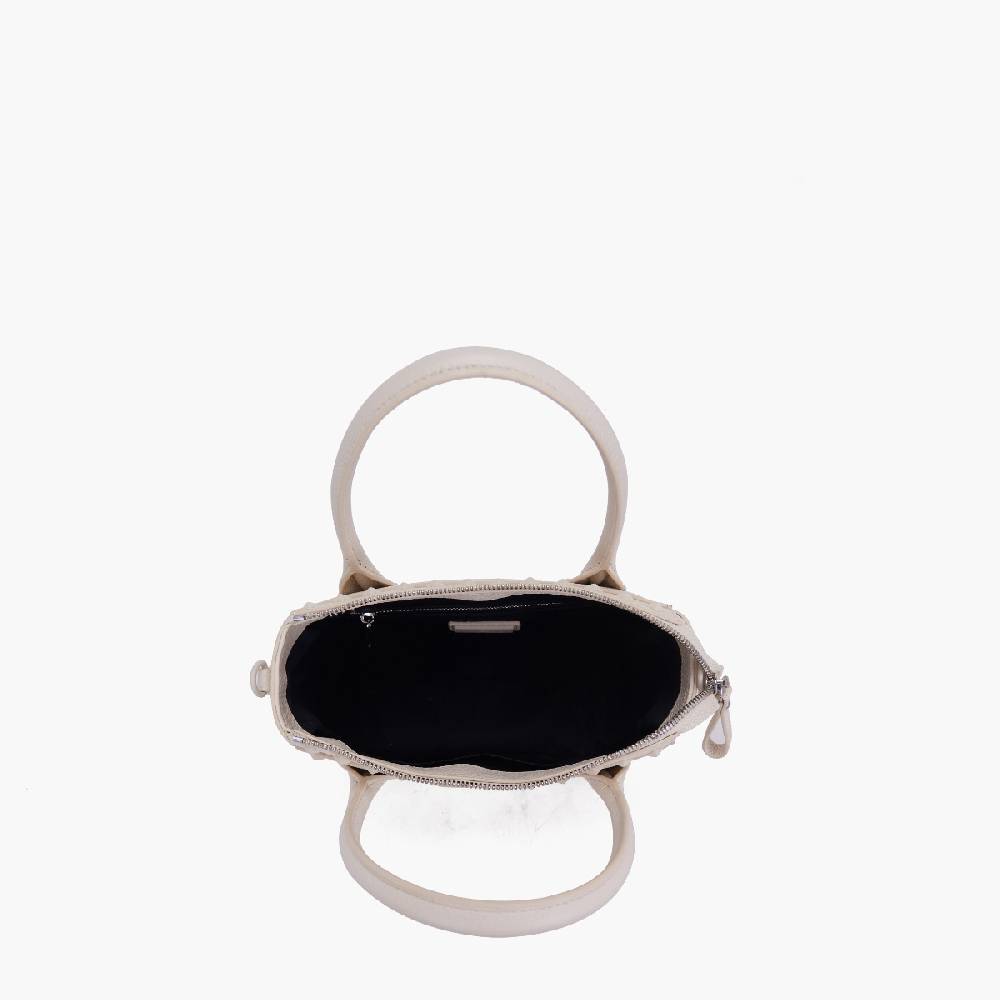 La Carrie MINI BORSA A MANO FRIVOLOUS IVORY Moda