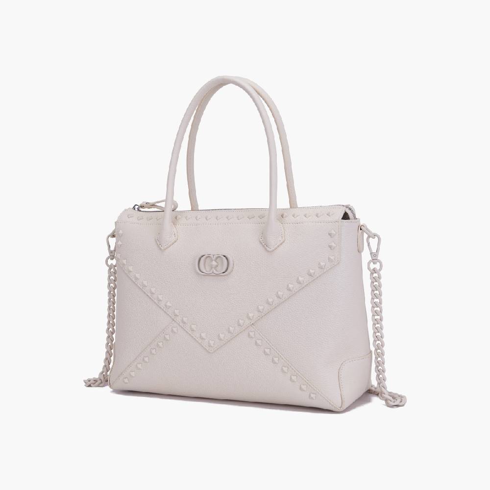 La Carrie BORSA A MANO FRIVOLOUS IVORY Nuovo