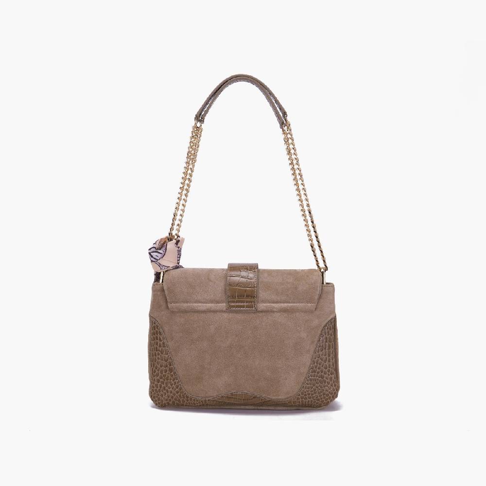 La Carrie BORSA A SPALLA TEMPEST TAUPE Vendita