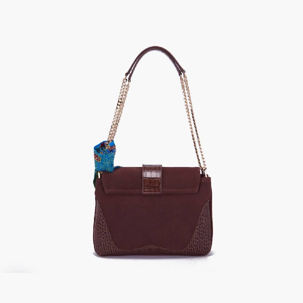 La Carrie BORSA A SPALLA TEMPEST BROWN Spedizione Gratuita