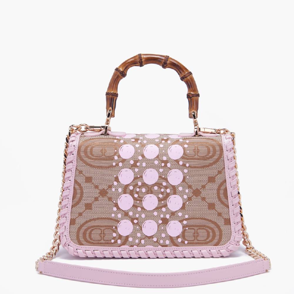 La Carrie BORSA A MANO MONOGRAM ROSA Fino Al -60%