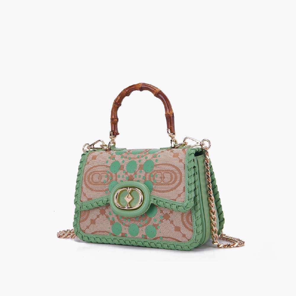 La Carrie BORSA A MANO MONOGRAM PISTACCHIO Shopping Online