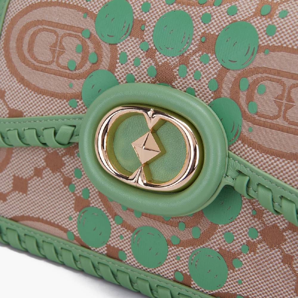 La Carrie BORSA A MANO MONOGRAM PISTACCHIO Shopping Online