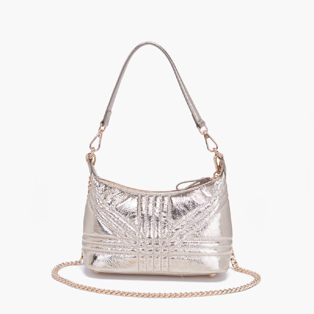 La Carrie MINI BORSA A SPALLA SHINY GOLD Prezzo Ridotto