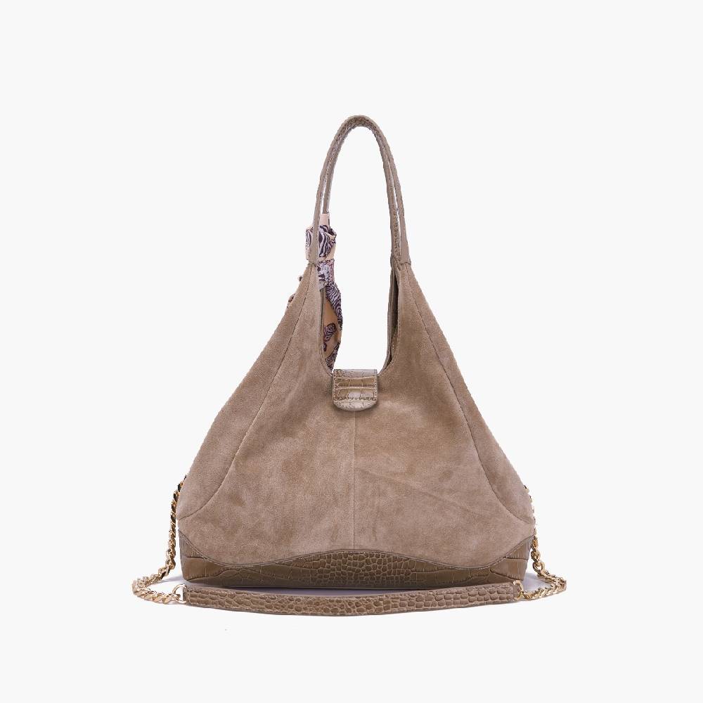 La Carrie BORSA SHOPPING TEMPEST TAUPE Presa
