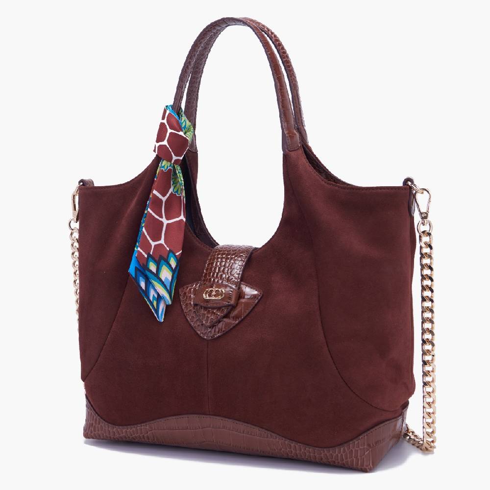 La Carrie BORSA SHOPPING TEMPEST BROWN Sconto