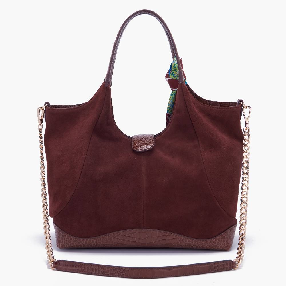 La Carrie BORSA SHOPPING TEMPEST BROWN Sconto