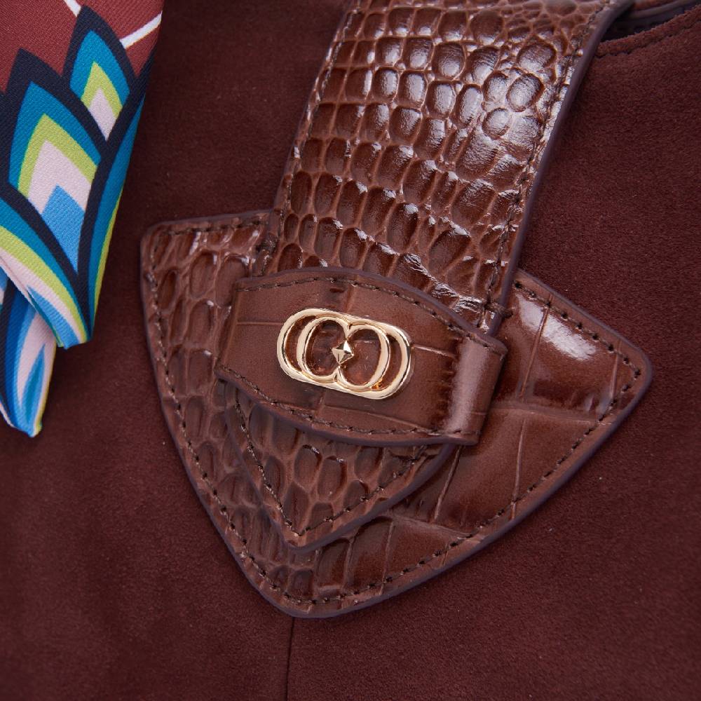 La Carrie BORSA SHOPPING TEMPEST BROWN Sconto