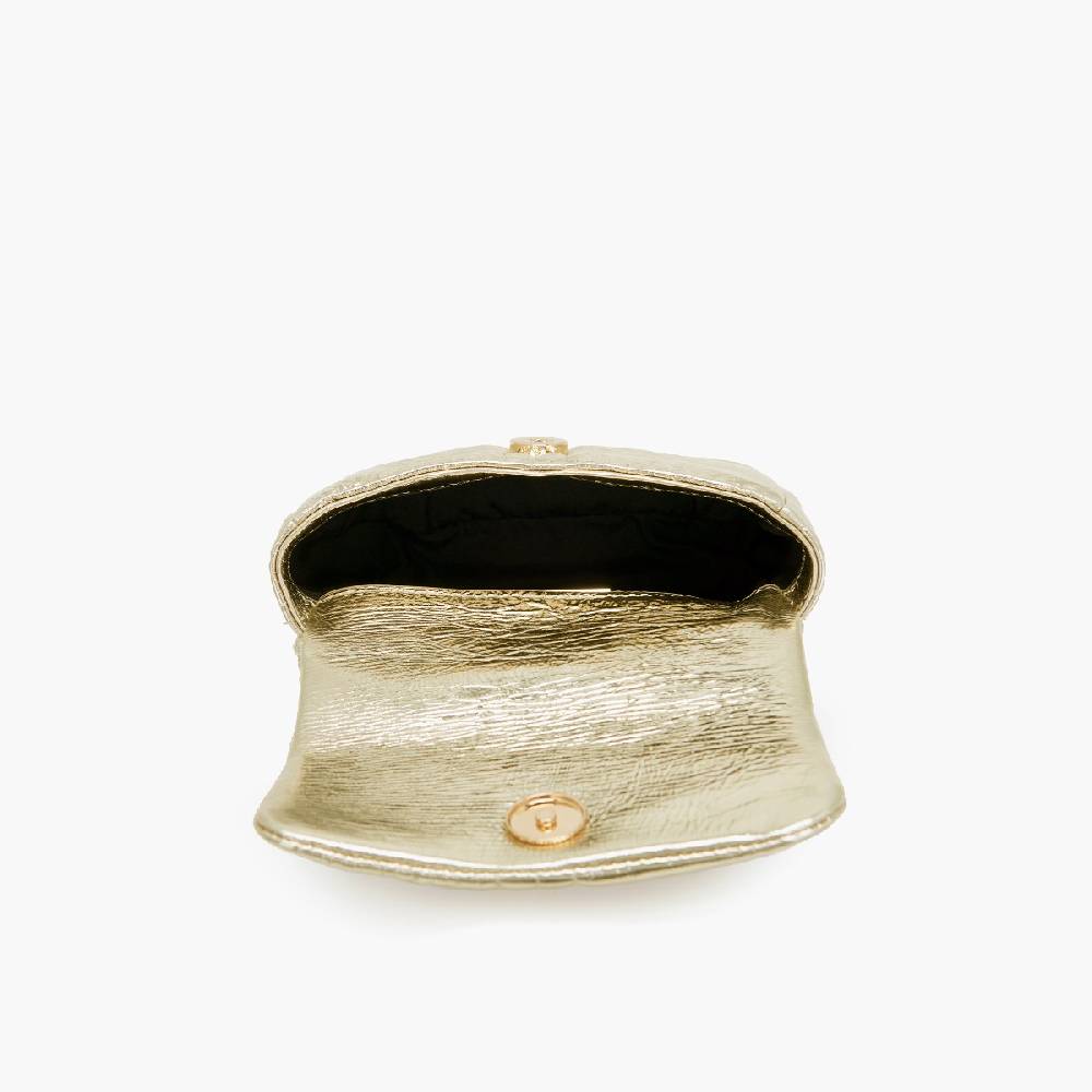 La Carrie MINI BORSA A SPALLA SHINY GOLD In Vendita