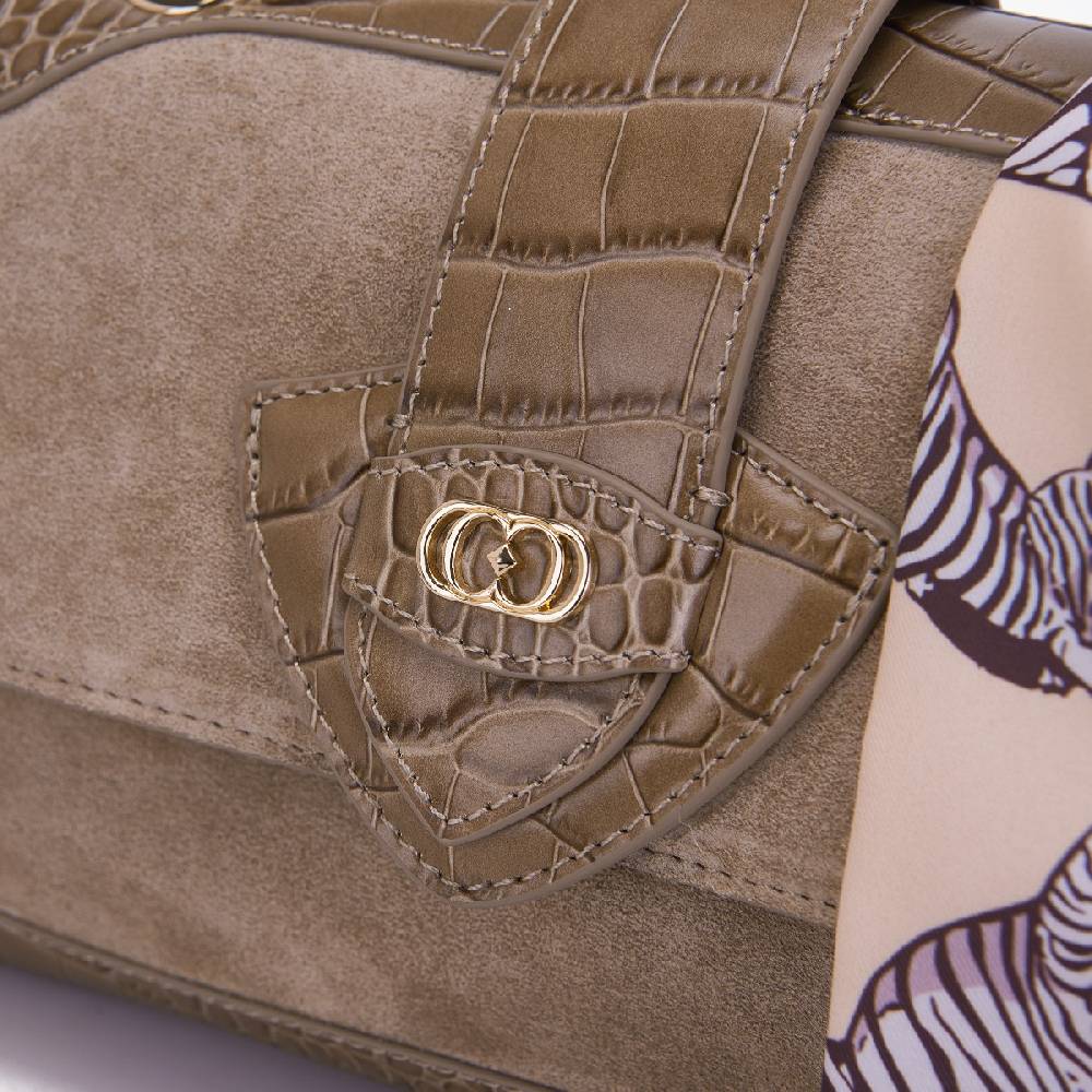 La Carrie BORSA A SPALLA TEMPEST TAUPE Saldi