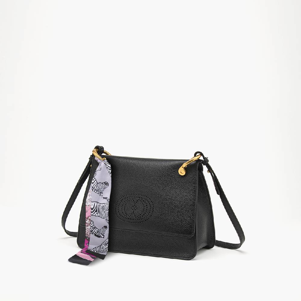 La Carrie BORSA A SPALLA DRILLED NERA Hotsell