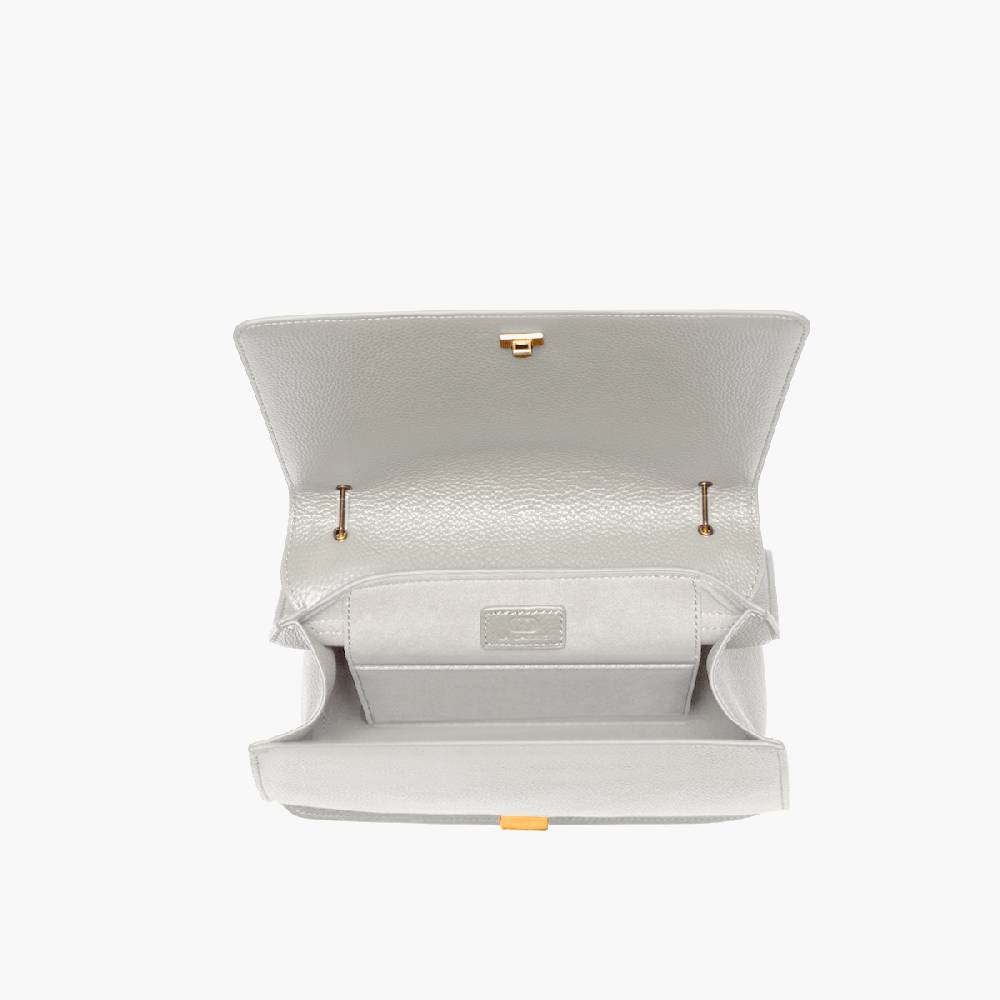 La Carrie BORSA A SPALLA DRILLED CREMA Vendita Economica