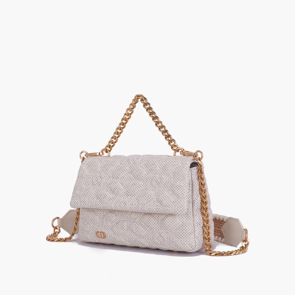 La Carrie BORSA A MANO TOUCHY IVORY Nuova
