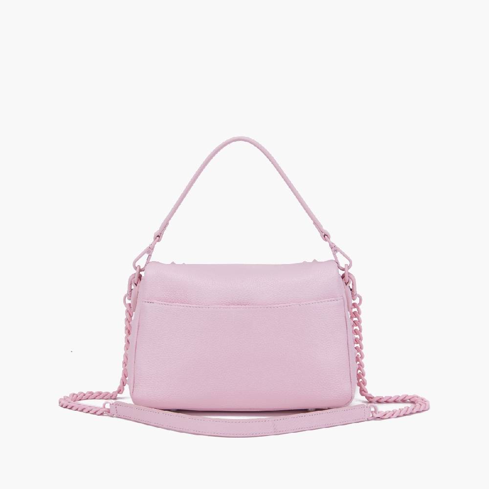La Carrie PINK HAND BAG IN TUMBLED LEATHER Italy