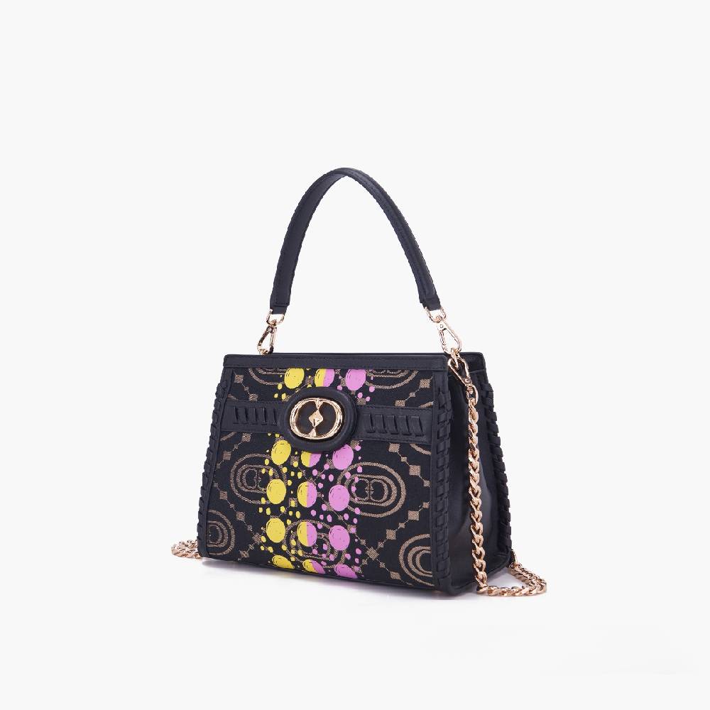 La Carrie BORSA SHOPPING MONOGRAM BLACK Negozi Online