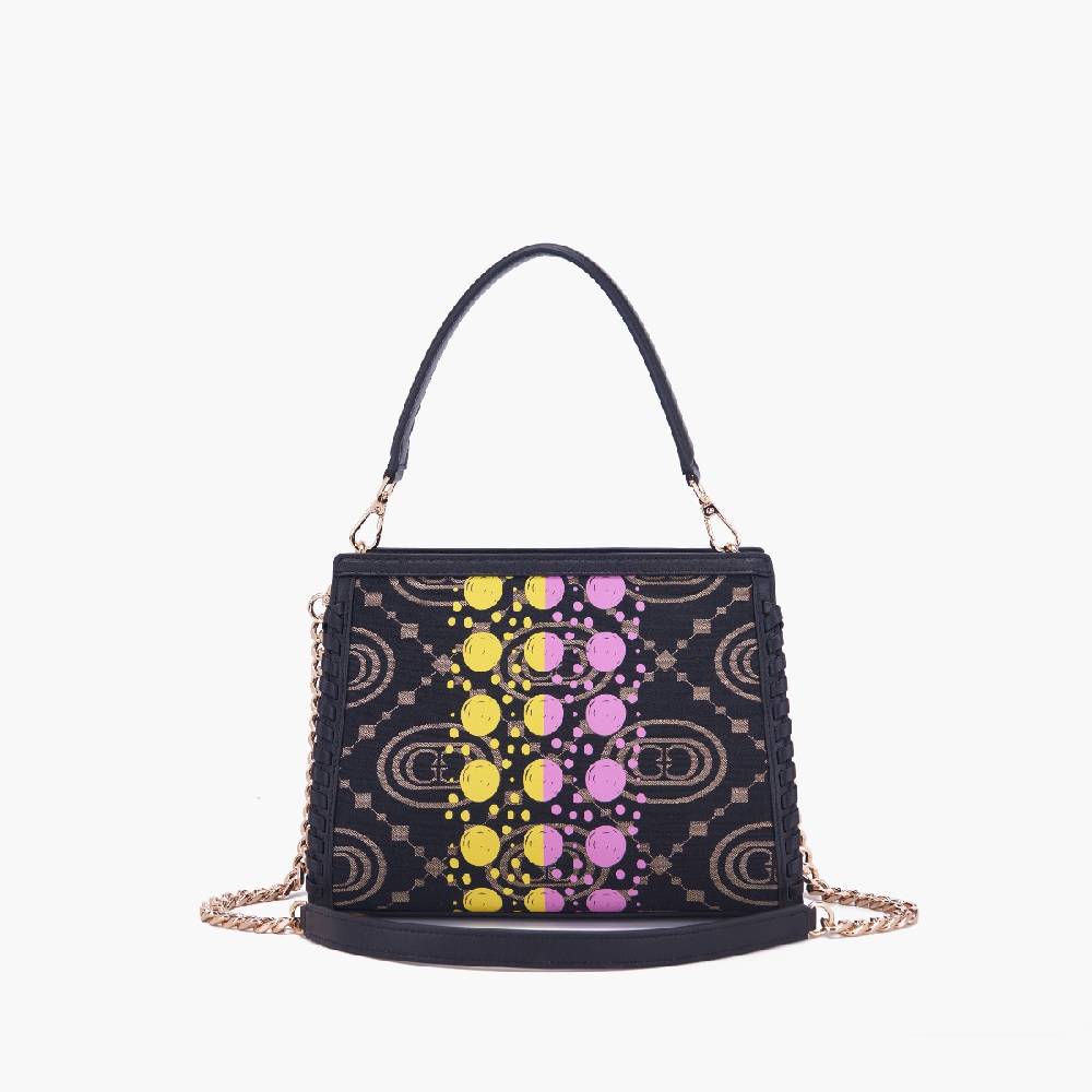 La Carrie BORSA SHOPPING MONOGRAM BLACK Negozi Online